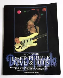 DEEP PURPLE LIVE & HITS BANDA PARTITURA JAPÓN GUITARRA TAB - Imagen 1 de 5