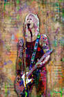 Duff McKagan Poster, Guns N Roses Portrait Gift, Duff Tribute Pop Art Free Ship