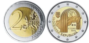 manueduc ESLOVAQUIA 2018 2 EUROS Conmemorativa 25 Años De La REPÚBLICA Nuevo - Bild 1 von 1