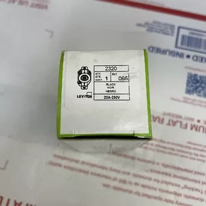 NEU - Leviton 2320 250V 20A NEMA L6-20R schwarz Verriegelungsbuchse 2-polig 3 Draht - Bild 1 von 3