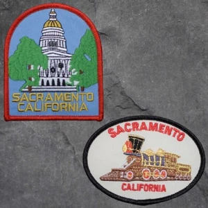 Sacramento Patch Set - California, Steam Train, CA State Capitol (Iron on) - Picture 1 of 3
