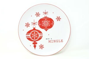The Cellar Holiday Christmas Salad Plate 9" Porcelain Dinnerware Sentiments - Picture 1 of 2