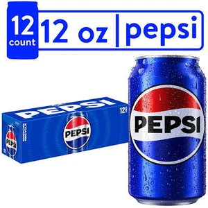 Pepsi Cola Soda Pop, 12 fl oz, paquete de 12 latas - Imagen 1 de 6
