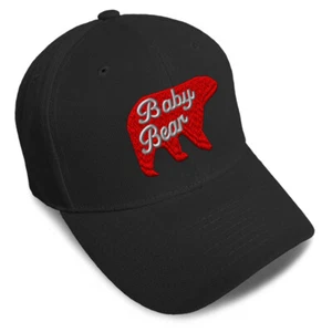 Baseball Cap Baby Bear Acrylic Animal Newborn Dad Hats for Men & Women 1 Size - Picture 1 of 43