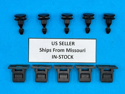 (5 de cada uno) Juego de ojal de cierre de cubierta de motor y clip de golpeador para Honda Acura Foto 1 de 4