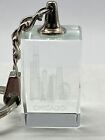 Downtown Chicago Willis Tower Skyrise Skyscrapers Clear Cube Keychain
