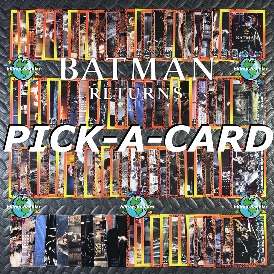 1992 TOPPS BATMAN RETORNA PICK-A-CARD 1-88 BASE OU CLUBE DE ESTÁDIO A-J OU EMBRULHO - Imagem 1 de 1