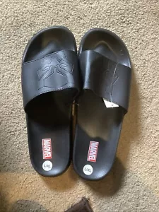 Marvel Black Panther Slide Slipper Shoe Sandals Size Mens XL - Picture 1 of 3