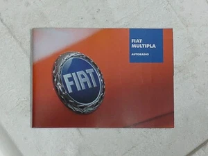 Libretto Istruzioni d'uso FIAT MULTIPLA  AUTORADIO  anno 2004 - Foto 1 di 4