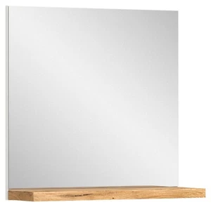 Garderobenspiegel Wandspiegel Flurspiegel Weiß Nox Eiche Dekor 60 x 59 cm - Bild 1 von 3