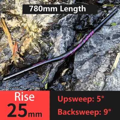 Mountain Bike Swallow Handlebar Aluminum Alloy AM DH Bicycle 31.8*780mm Rise Bar - Image 1 of 4