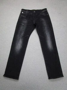 G-Star Jeans Mens 30 Black D-Staq Slim Moto Denim pants Tapered Gothic Faded - Picture 1 of 16