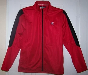 AND 1 Red Black Track Jacket Youth Sz. Large 10/12 Pockets Logo Basketball AND1 - Picture 1 of 9