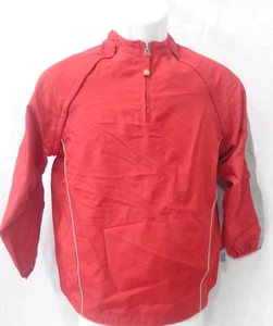 Majestic Youth Baseball Dugout Jacket with Removable Arms Red and Gray - Picture 1 of 3