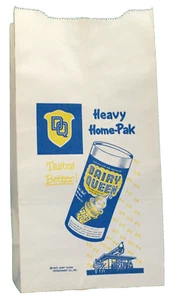 Authentische 1940 Dairy Queen HEAVY HOME-PAK Eisbeutel selten Gaylord Bag Co.  - Bild 1 von 12