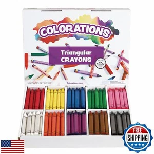 Coloraciones CLRTRI Grande Triangular Crayón Classpack (Pack de 200), Rosa - Imagen 1 de 5