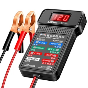 Car Battery Tester Digital Analyzer 12V Car Auto Battery Load Cranking Tester US - Picture 1 of 18