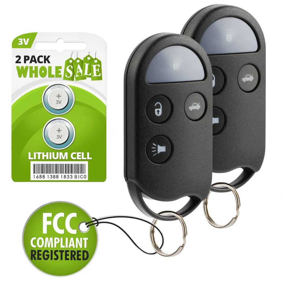 2 Replacement For 1995 1996 1997 1998 1999 Nissan Maxima Car Key Fob Remote - Image 1 of 1