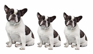AdriLeo - Aufkleber 3er-Set - Französische Bulldogge s/w - Deko Sticker Hund - Bild 1 von 4