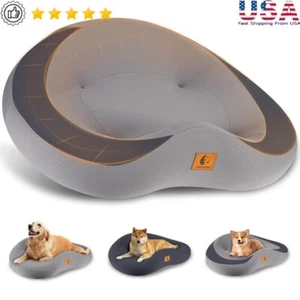 Orthopedic Memory Foam Dog Bed Waterproof Removable Cover Anti-Slip Large Medium - Picture 1 of 7
