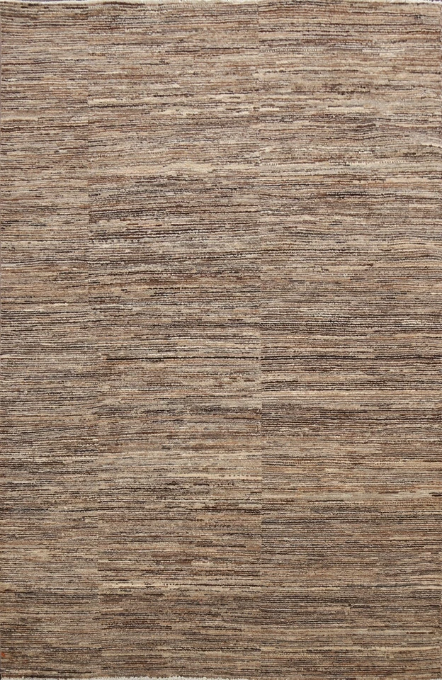 Alfombra oriental Gabbeh Kashkoli envejecida hecha a mano alfombra moderna para vestíbulo 4x6 Foto 1 de 4