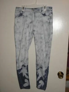 Mudd Girls White & Blue Paint Splatter Cotton Blend Classic Jeans sz 16 - Picture 1 of 1