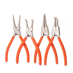 4Pcs 7" Circlip Plier Snap Ring Pliers Heavy Duty External Internal with Pouch - Picture 1 of 9