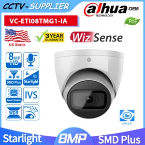 Dahua 8MP Wizsense Mic Turret IR POE IPC-HDW2841TM-S OEM IP Camera SMD+ H.265+ - Picture 1 of 22