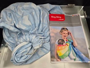 Ring Sling Tragetuch Hoppediz Hellblau -Sehr guter Zustand- - Bild 1 von 2