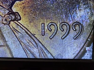 1999 P Lincoln Memorial Cent Penny Error Collectors View . good condition. RARE - Picture 1 of 14
