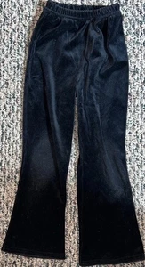 Girls Black Straight Leg Elastic Waist Pull On Sweatpants Size Large 5 / 6 Flaw! - Picture 1 of 8