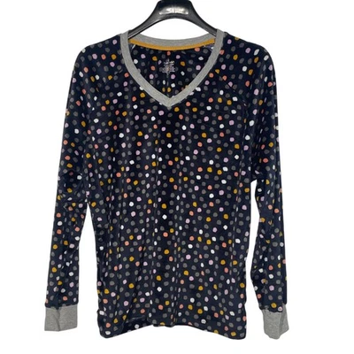 Супермягкая флисовая пижама Cuddl Duds в горошек размер XL - Изображение 1 из 4