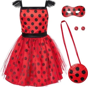 Kinder Marienkäfer Kostüm, Marienkäfer Tutu Kleid für Mädchen Halloween - Bild 1 von 5