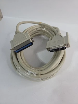 Vintage Parallel Printer Cable IEEE-1284 DB25M To CN36M 25ft - Image 1 of 4