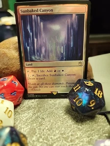 MTG Sunbaked Canyon - Foil art - Dr. Who Commader #0309 - Picture 1 of 3