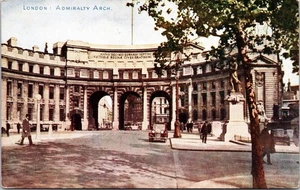 Vintage London Admiralty Arch Postcard Exclusive Series PC Street Scene - Picture 1 of 2