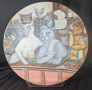 Plato LE Zoe Stokes/Pub Cats 1988 de colección, segunda edición "20 Minute Tale", nuevo en caja con certificado de autenticidad - Imagen 1 de 9