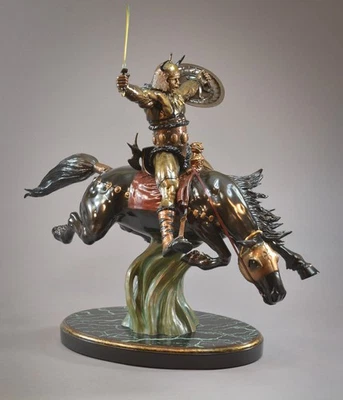 CS Moore Studio Conan el Conquistador imitación bronce estatua # PPS de 300! RARO! Foto 1 de 4