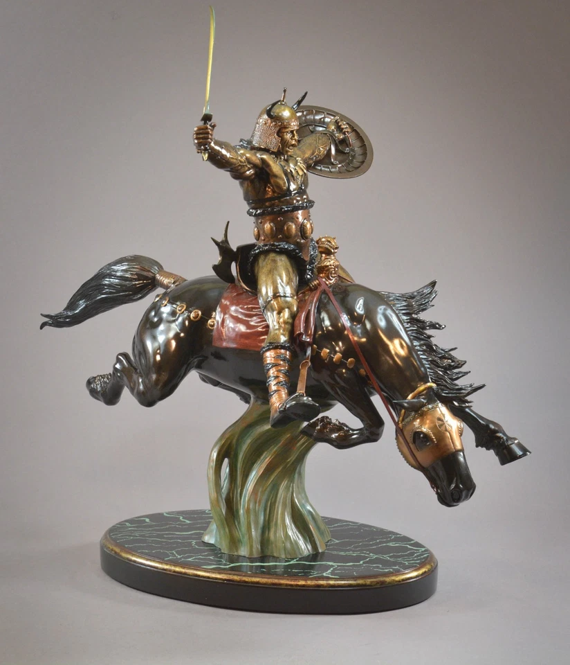 CS Moore Studio Conan el Conquistador imitación bronce estatua # PPS de 300! RARO! Foto 1 de 4