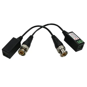 NEW 60dB Camera CCTV Passive BNC Video Balun To UTP Transceiver Connector - Zdjęcie 1 z 10