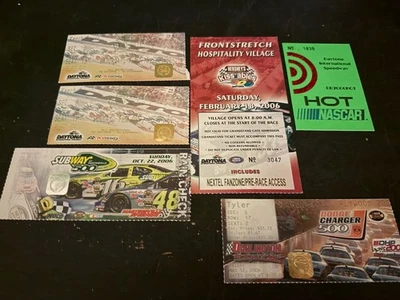 (6) Talones/pases de boletos usados de NASCAR 2006 Foto 1 de 3