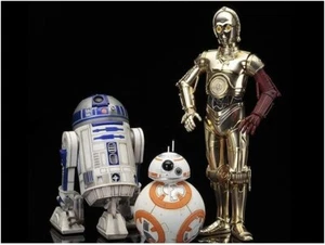 Star Wars The Force Awakens: C-3PO & R2-D2 with BB-8 ArtFX+ Figure Set - Picture 1 of 8