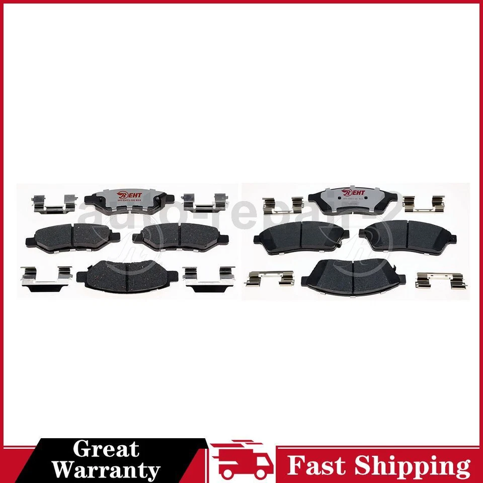 Juego de pastillas de freno de disco delanteras traseras para Cadillac SRX Raybestos 2010~2016 Foto 1 de 4