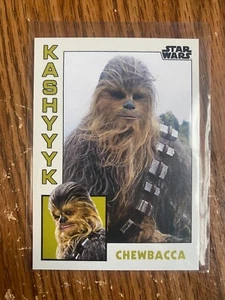 Chewbacca #23 2023 Topps TBT Star Wars Throwback Thursday 1984 Baseball - Picture 1 of 2