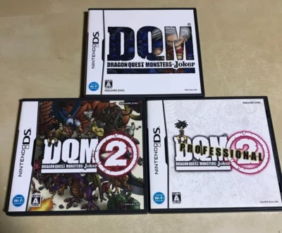 Lot 3 Dragon Quest Monsters Joker 1 & 2 & 2 Professional Set Nintendo DS NDS DQM - Image 1 of 4