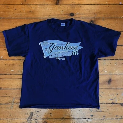 Camiseta De Colección New York Yankees MLB Liga Americana Campeones Hombres XL 2003 Foto 1 de 4