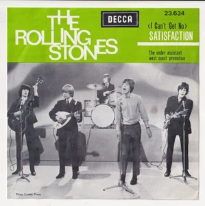 The ROLLING STONES * Satisfaction * 1965 BELGIUM 45 * Unique Picture Sleeve * - Picture 1 of 4