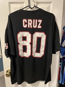 Victor Cruz New York Giants football NFL team apparel men’s black shirt size 2XL