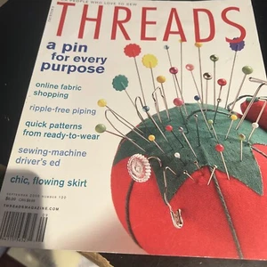 THREADS Magazine September 2005: Online Fabric Shopping*Chic Skirt*Piping*MORE - Picture 1 of 3