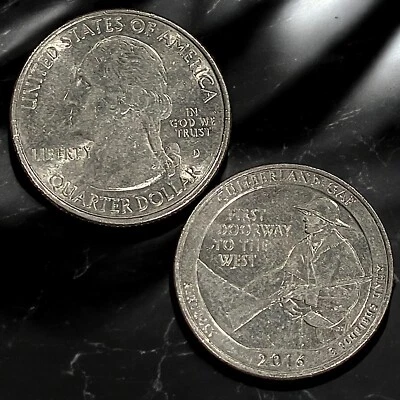 US Cumberland Gap Quarter 2016-D Copper-Nickel Plated Copper! - Image 1 of 3